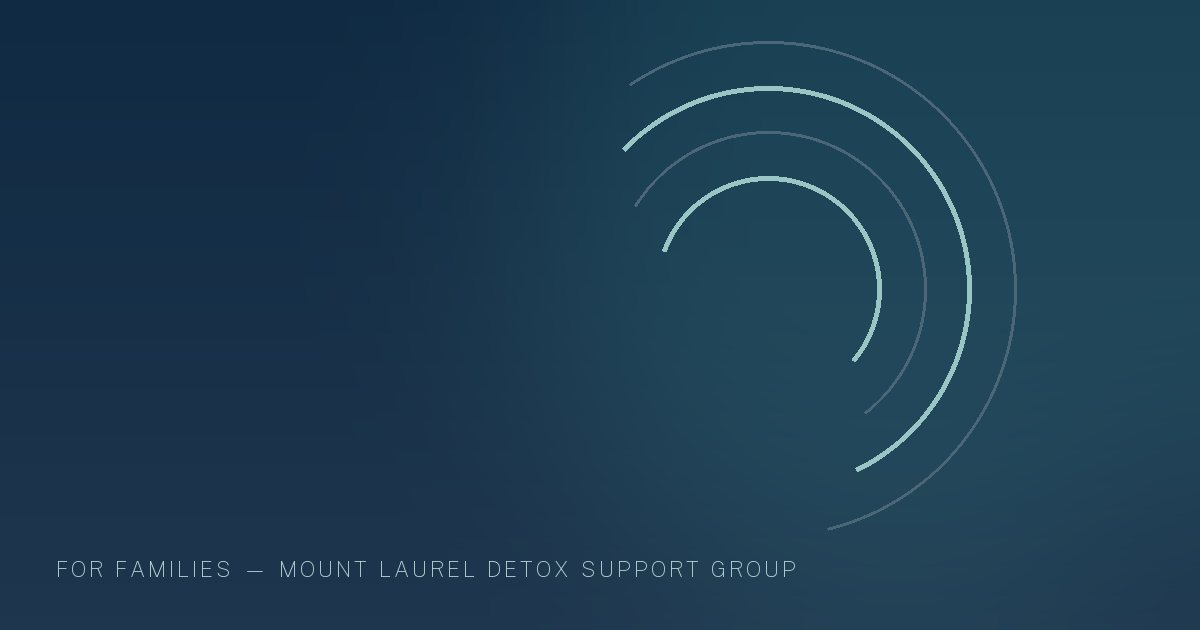 Illustration in the site's navy and teal palette showing overlapping arcs gathered around a common centre, marking this guide to Substance Use Treatment During Pregnancy in New Jersey.